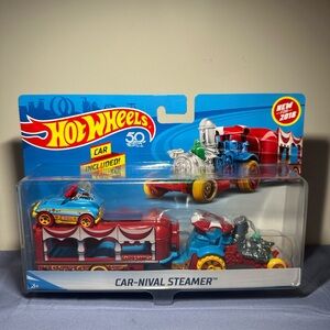 Hot Wheels Car-Nival Steamer Toy Vehicle - Blue & Red